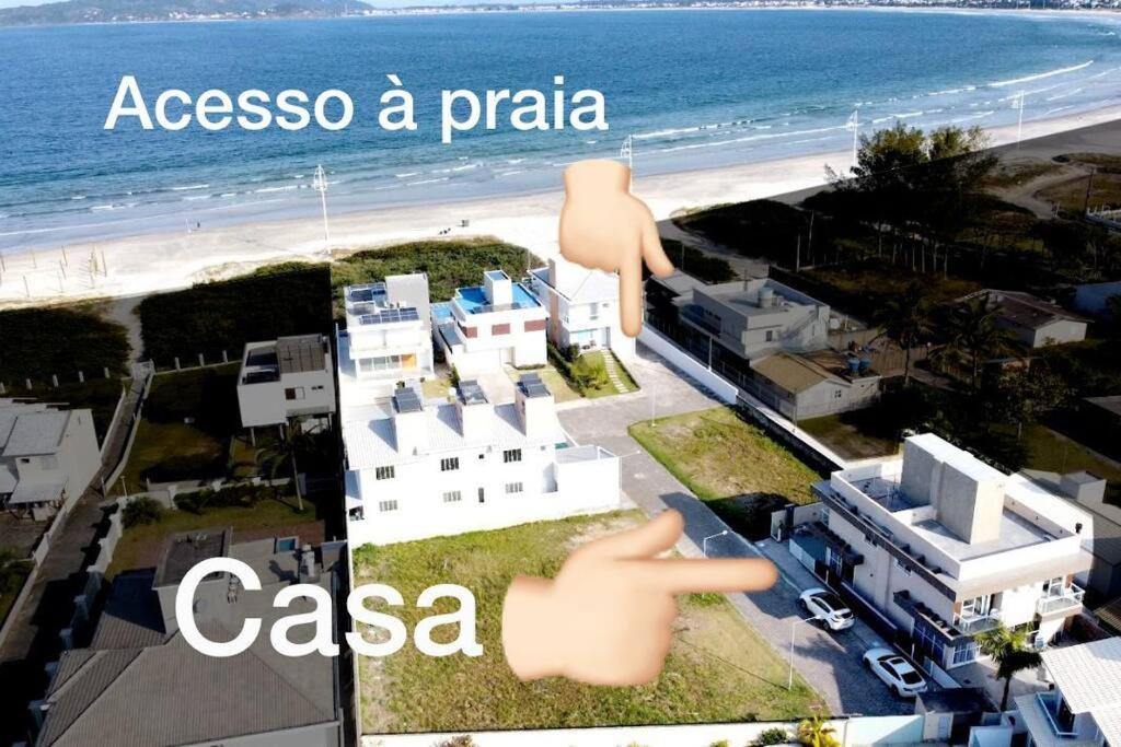 Casa 3 Condominio Pe Na Areia Ponta Do Papagaio Palhoça Exterior foto